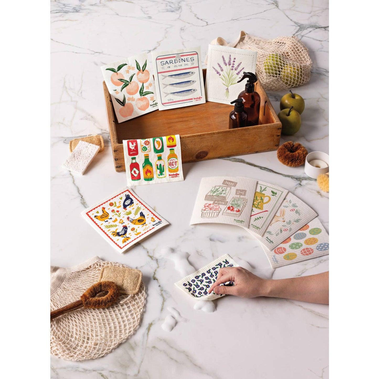 Easter Eggs Swedish Dishcloth