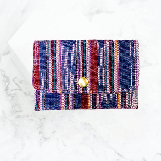 Guatemalan Card Wallet: Purple Jaspe