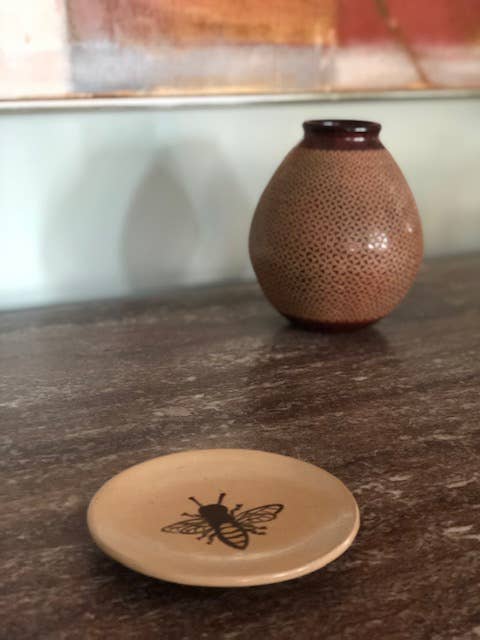 Honeybee Ceramic Ring Dish