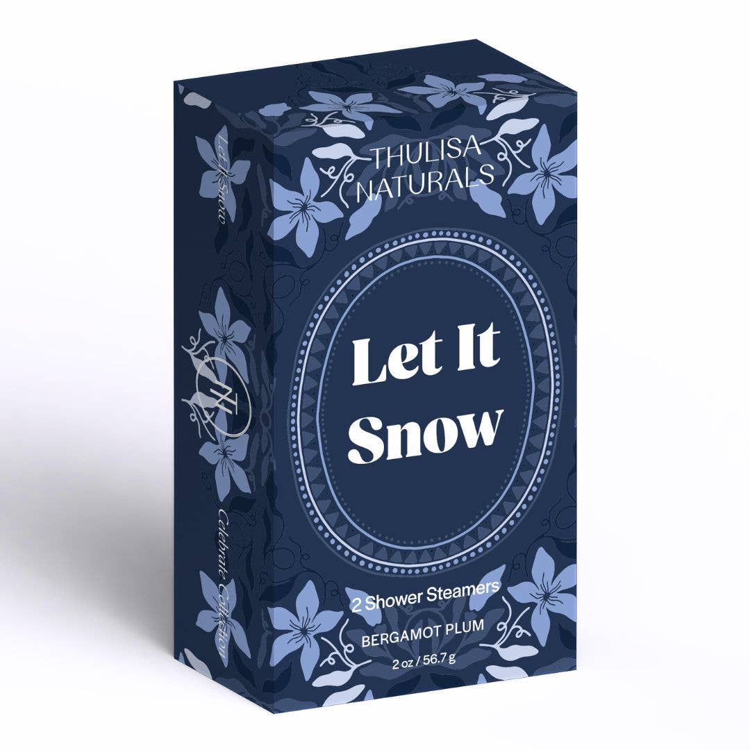 Let It Snow Shower Steamers in  Bergamot Plum