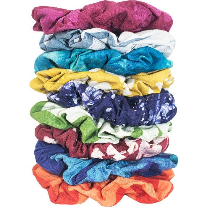 Organic Cotton Batik Scrunchies