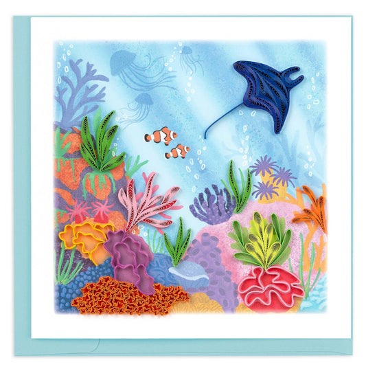 Quilled Coral Reef Greeting Card