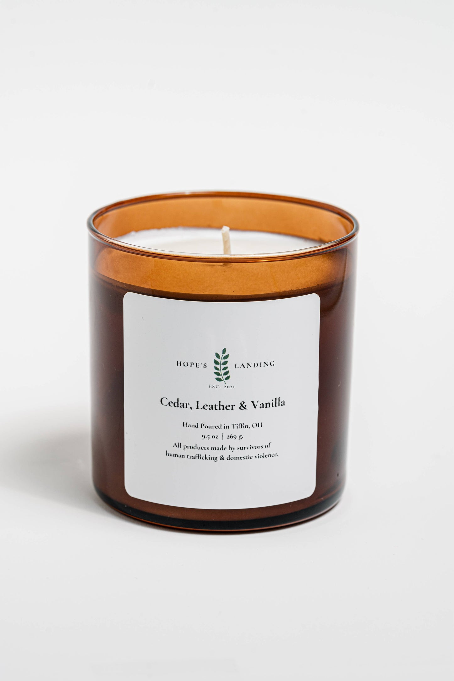 Cedar, Leather, and Vanilla Candle