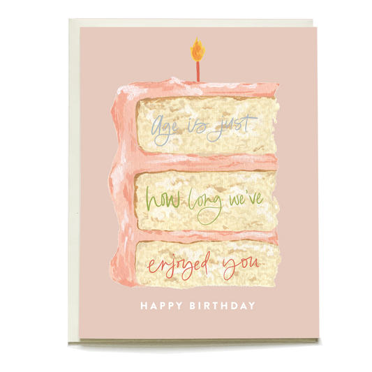 Cake Slice Birthday Greeting Card