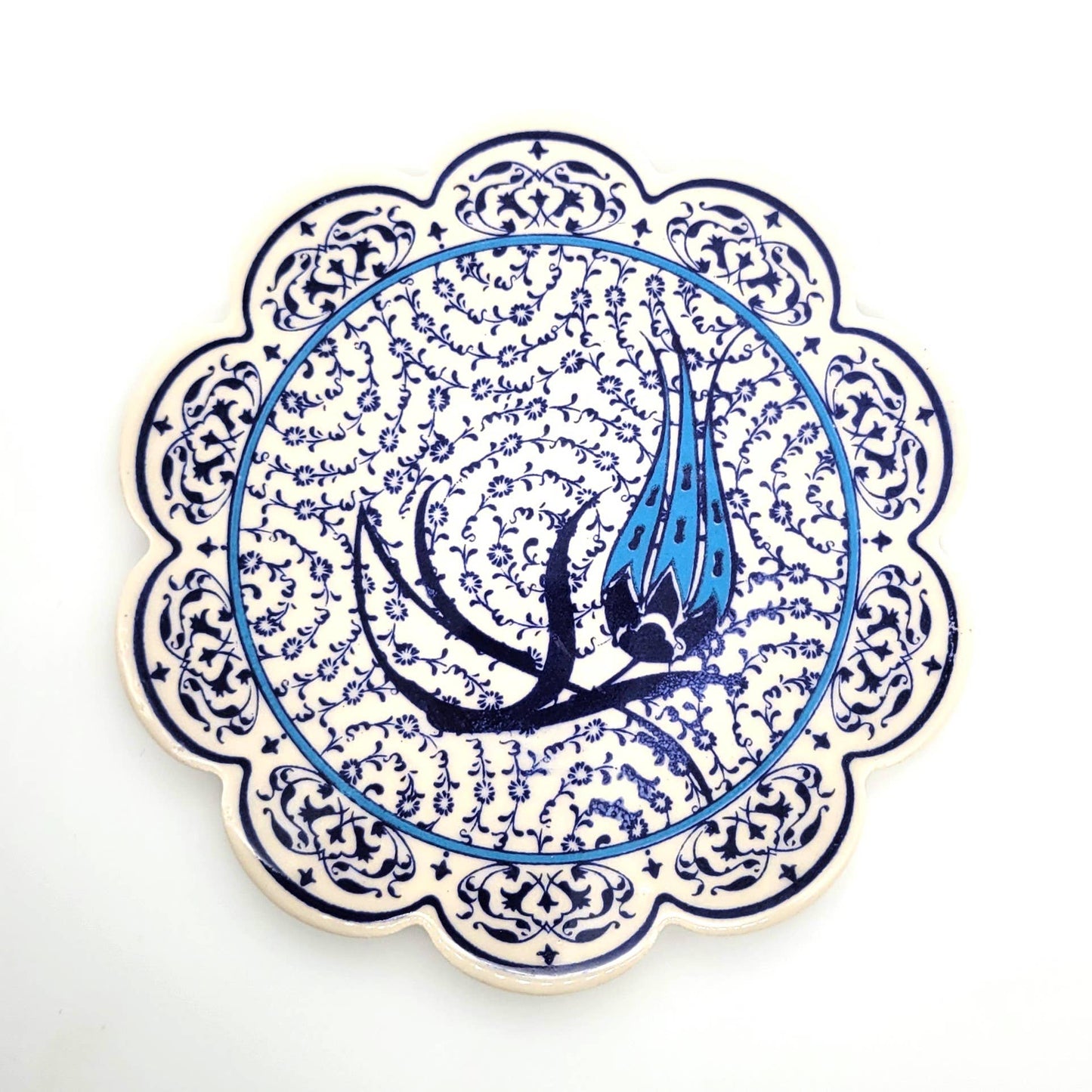 Ceramic Screen Printed Hot Pad Trivet in Assorted Patterns