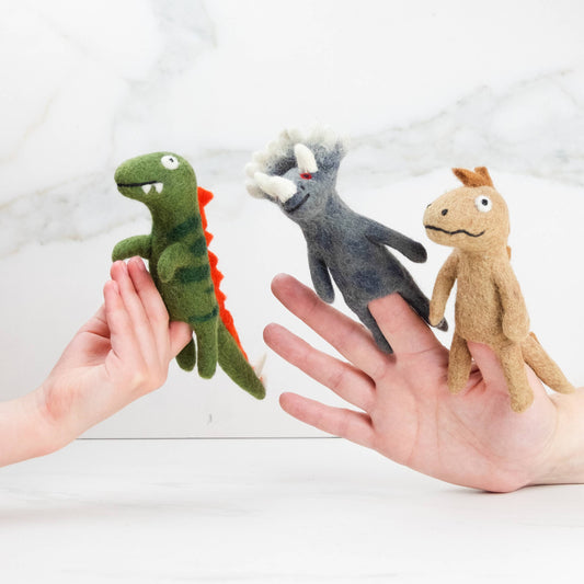 Dinosaur Felt Finger Puppets