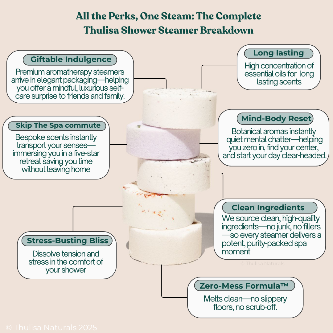 Let It Snow Shower Steamers in  Bergamot Plum