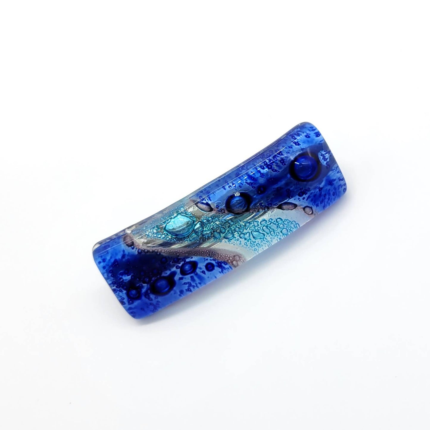 Fused Glass Small Barrette