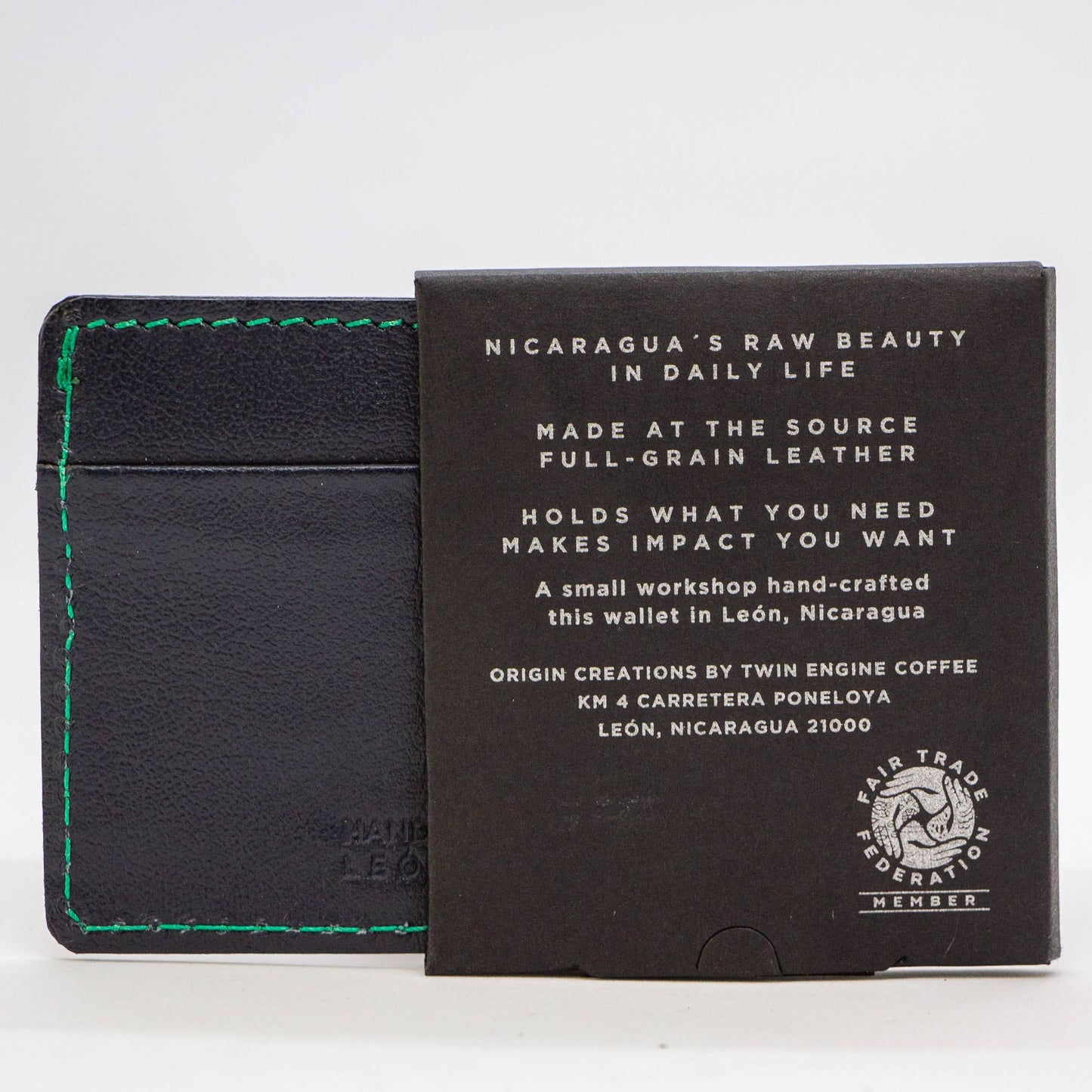 Deep Ocean Leather Card Wallet