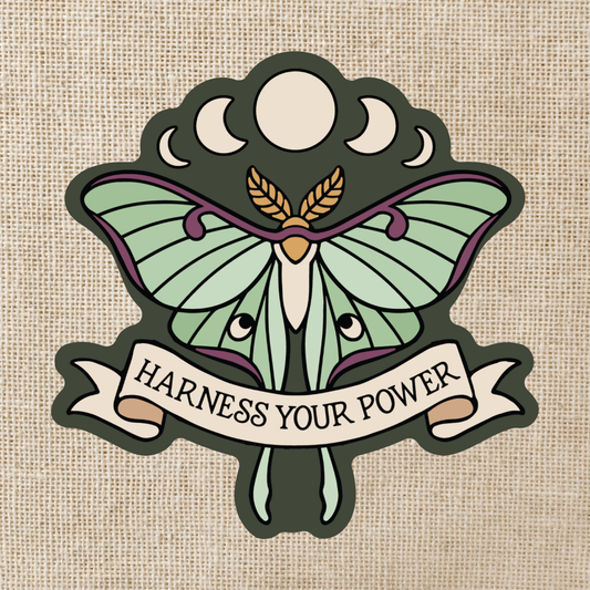 Moon Moth Sticker | Lore of the Wilds