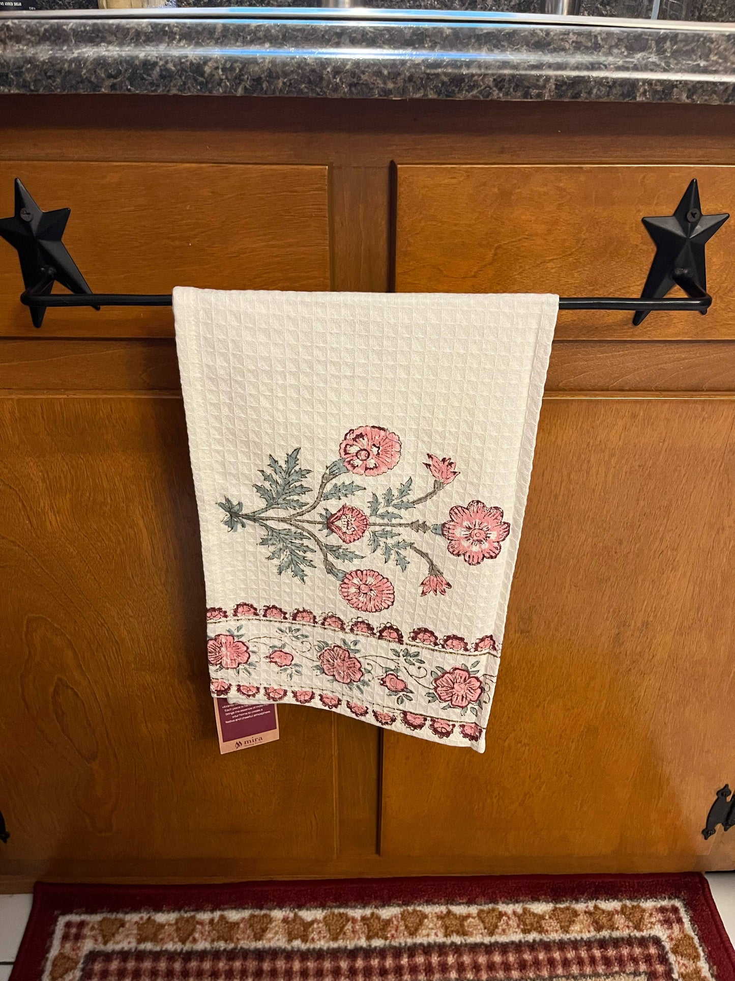 Block Print Textured Hand Towel