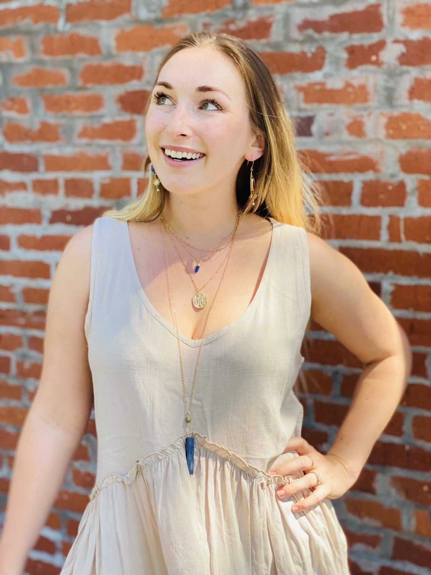 Bohemian Moonstone Rosary Necklace