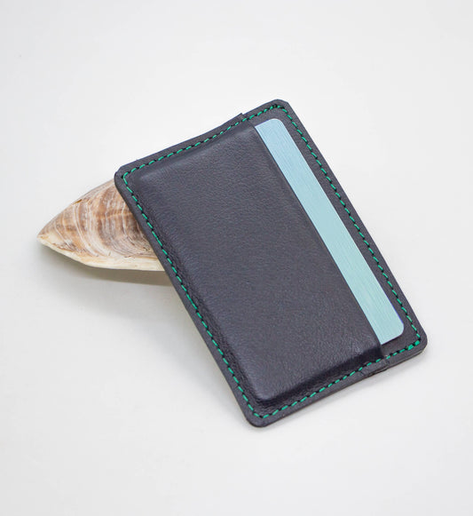 Deep Ocean Leather Card Wallet