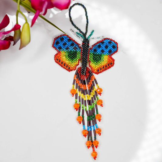 Crystal Butterfly Beaded Ornament