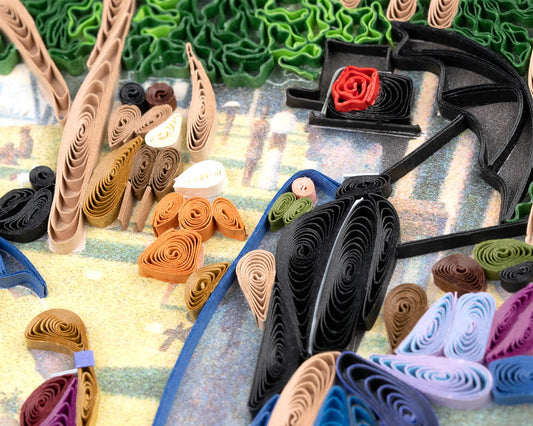 Artist Series - Quilled Sunday Afternoon, Seurat Card