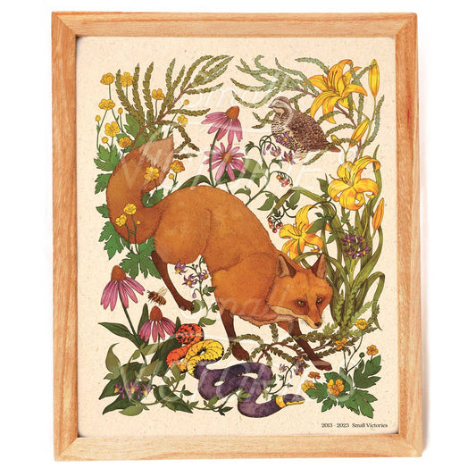 Woodland Meadow Fox Print