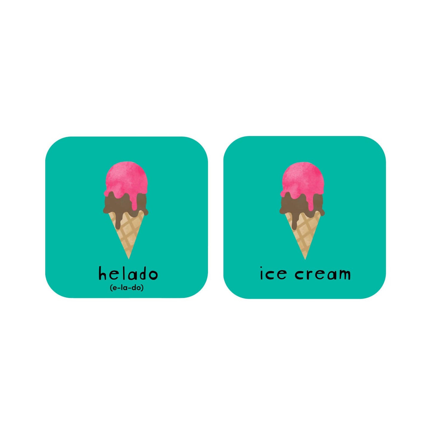 Minilingo Spanish/English Bilingual Flashcards for Kids