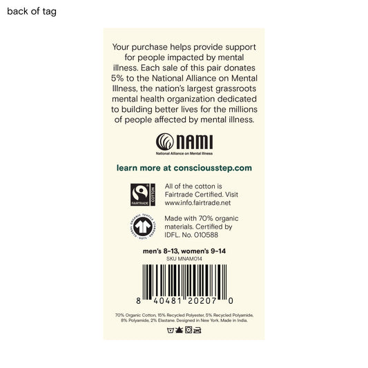 Socks that Support Mental Health (Gray Elephants)