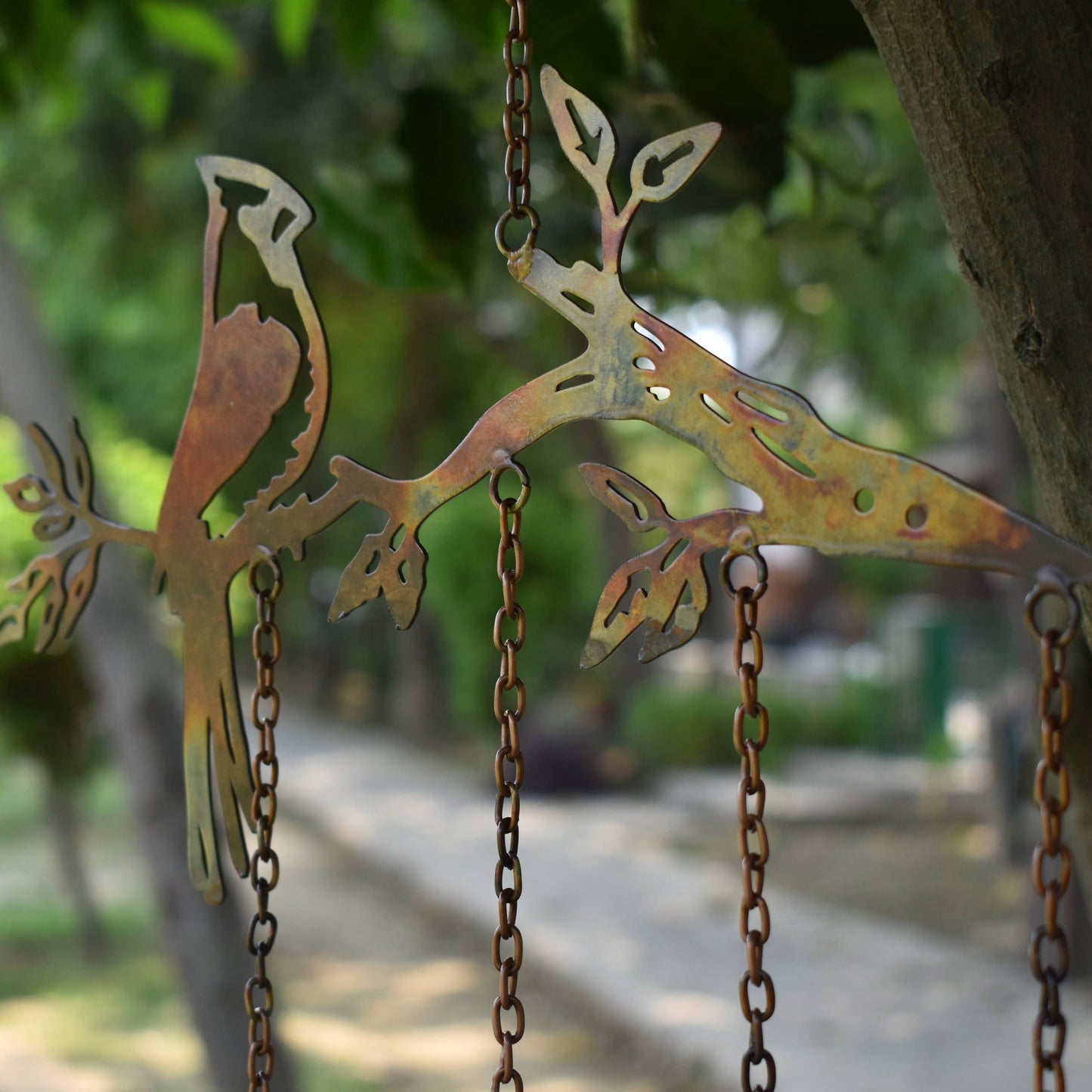 Cardinal on a Branch Bell Chimes