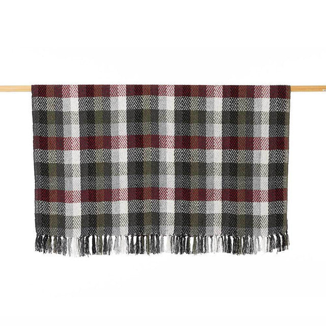 Forest Plaid Rethread Throw