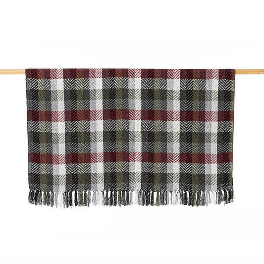 Forest Plaid Rethread Throw