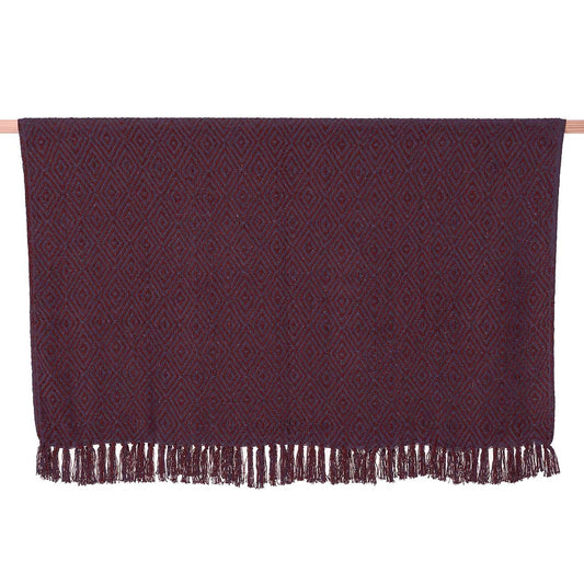 Plum Rethread Throw