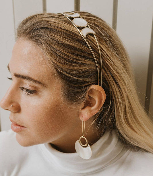 Mother of Pearl Moon Phase Headband