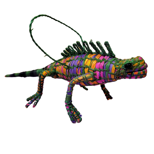 Iguana Woven Ornament