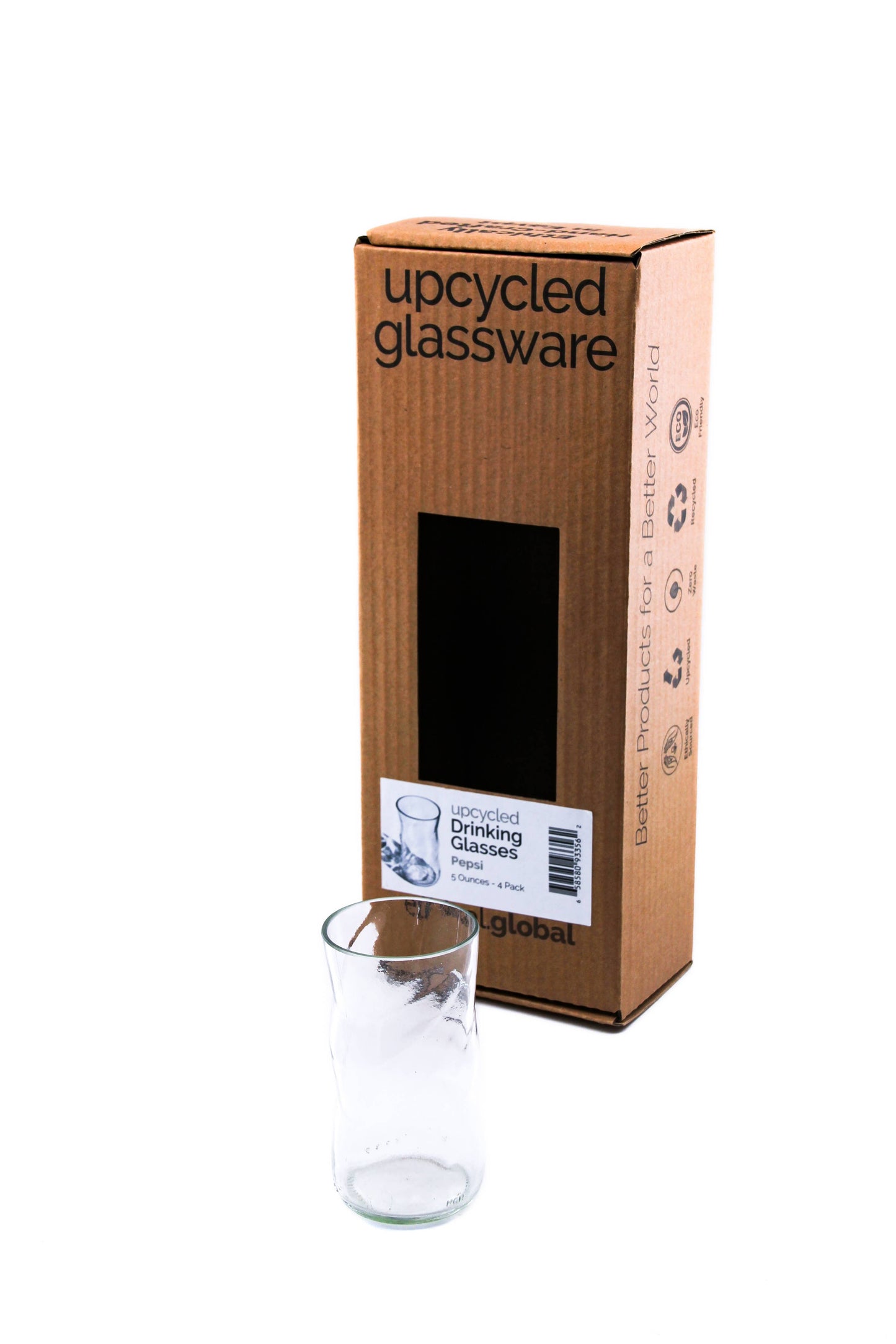Upcycled Pepsi Drinking Glasses (5 Ounces)