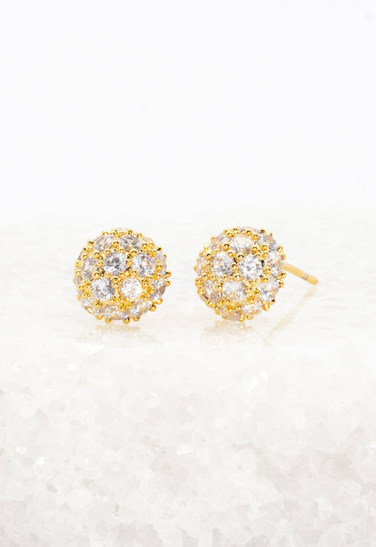 Lustre Bloom Studs in Gold