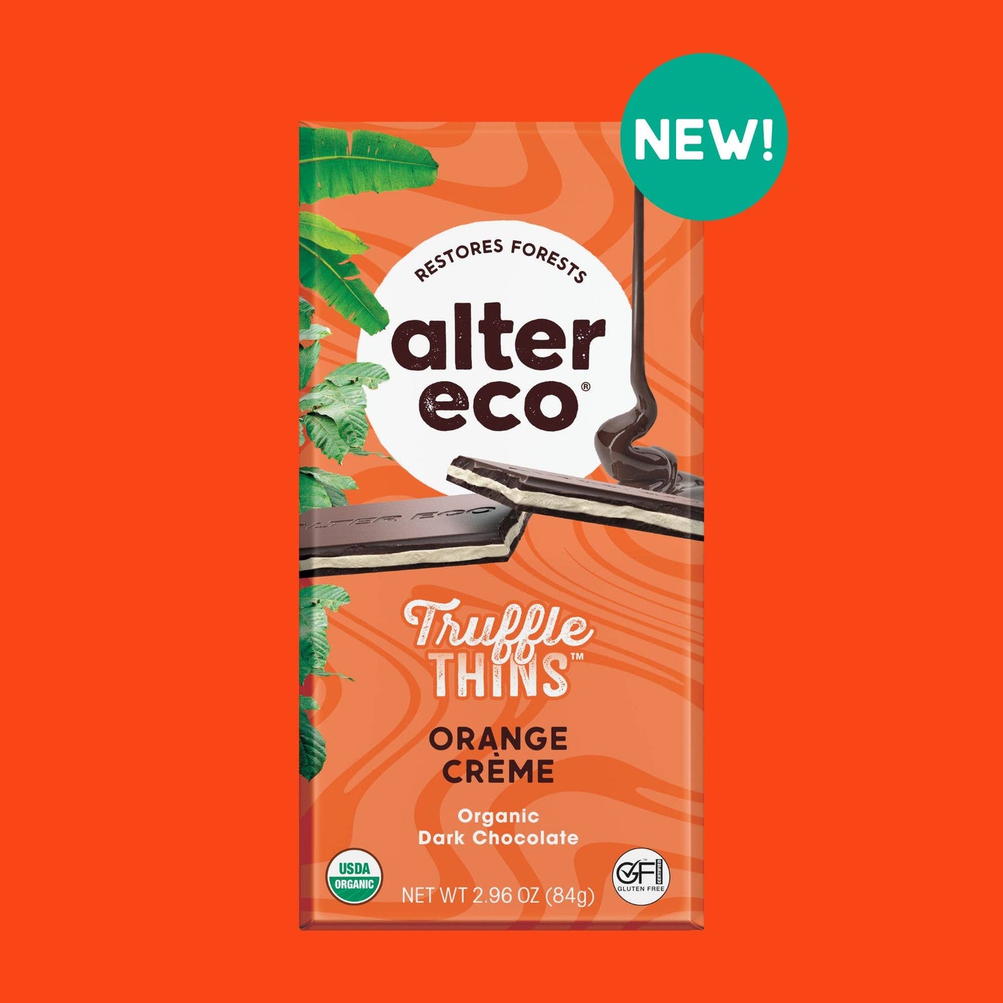 60% Orange Creme Truffle Thins Chocolate Bar