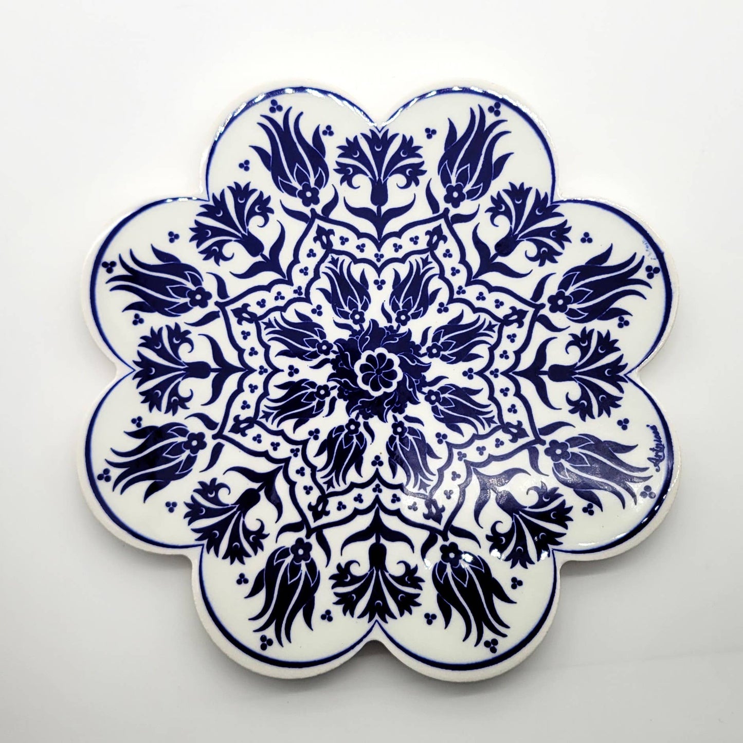 Ceramic Screen Printed Hot Pad Trivet in Assorted Patterns