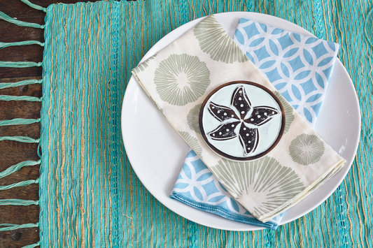 Sea Flower Lichen Napkin Set