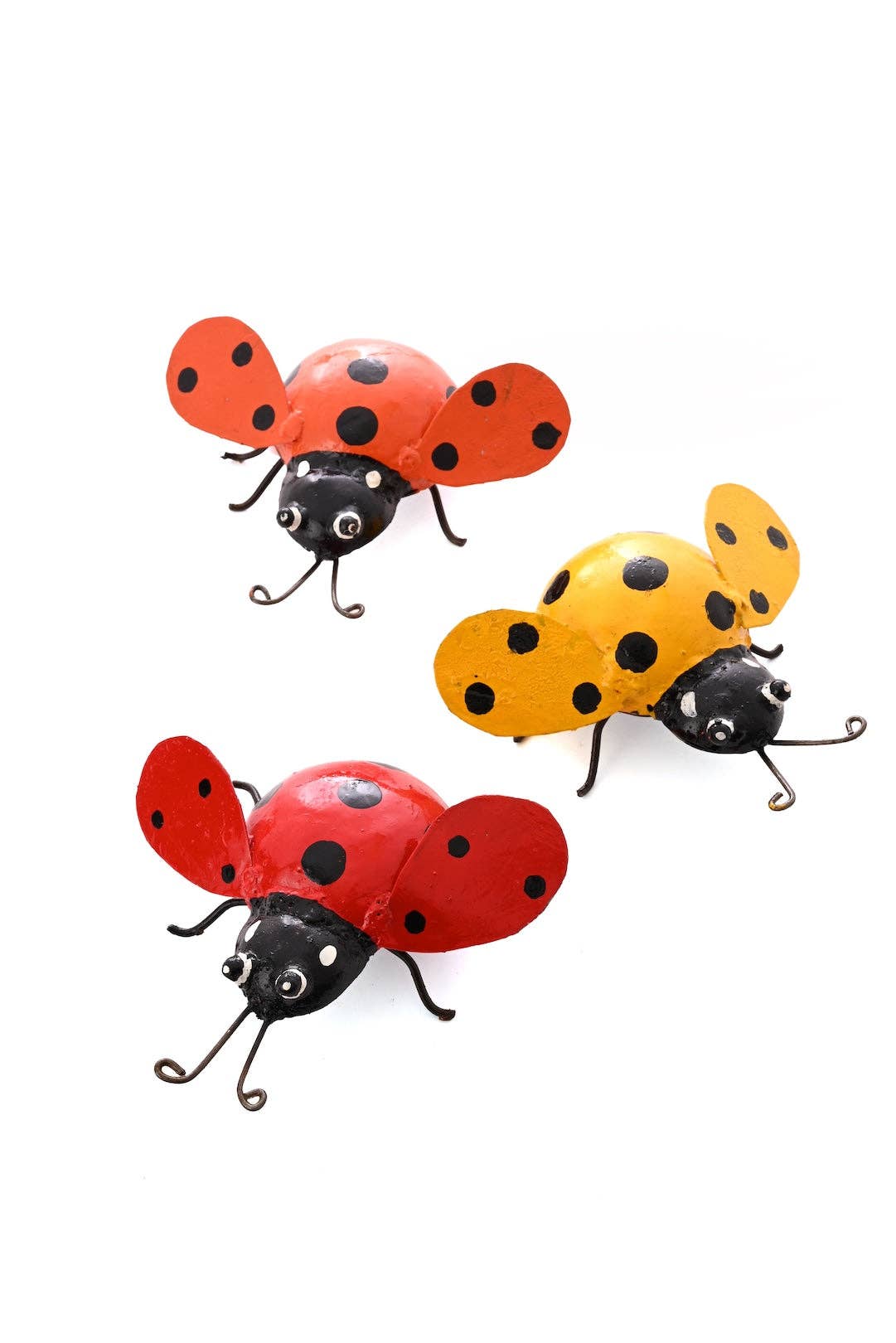 Recycled Metal Ladybug Sculpture