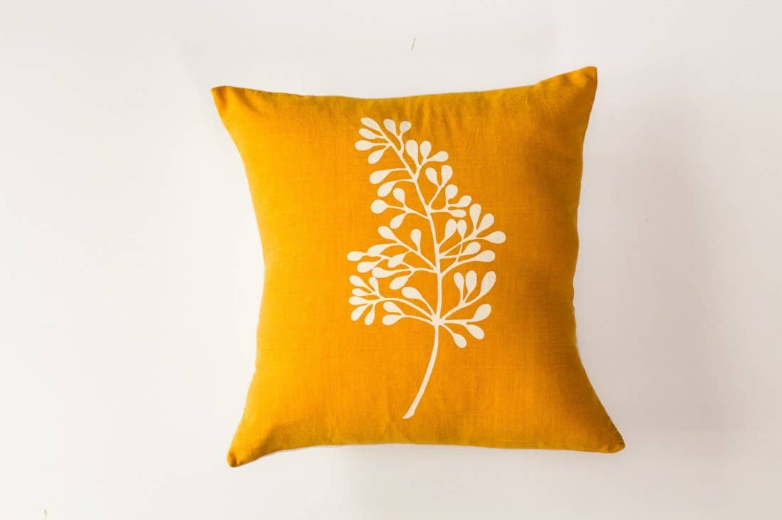 Thrive Turmeric Handwoven Pillow w/Insert