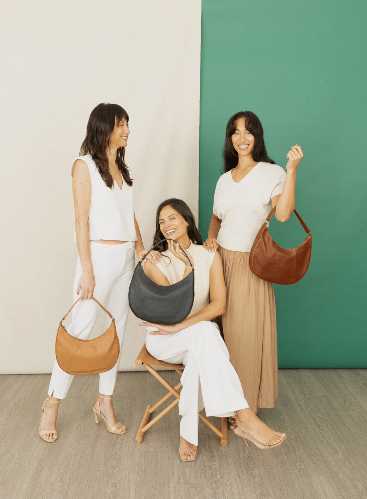 Bone Saddle Leather Shoulder Bag