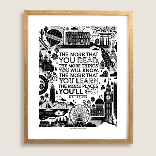 The More You Read Art Print