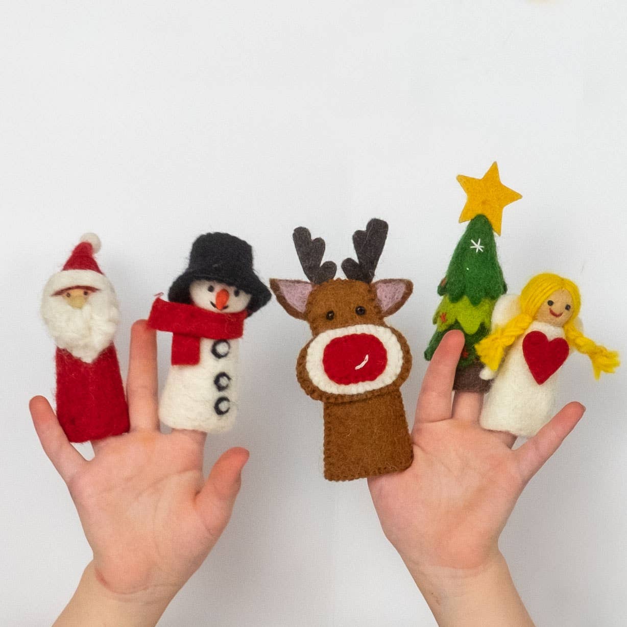 Felt Christmas Finger Puppets