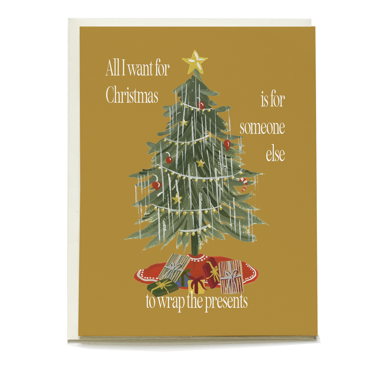 Vintage Tree Holiday Greeting Card