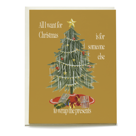 Vintage Tree Holiday Greeting Card