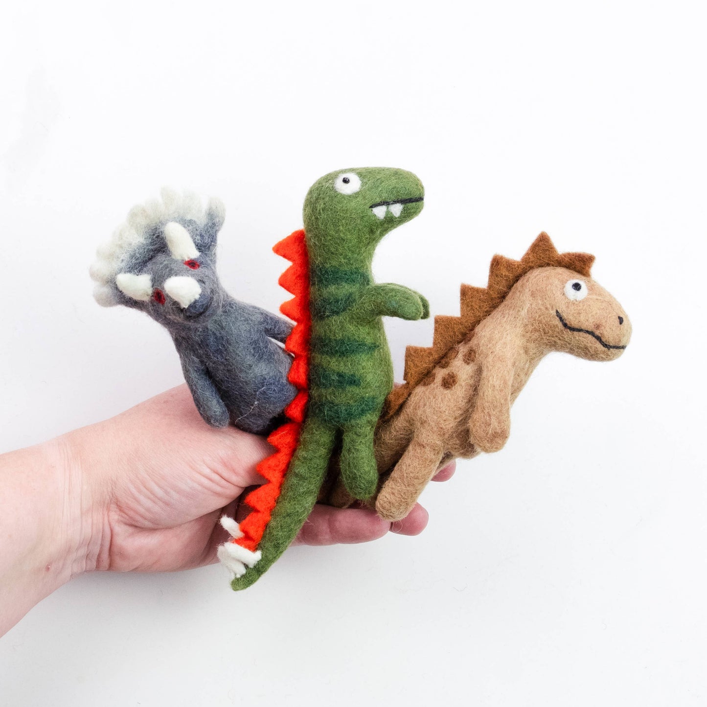 Dinosaur Felt Finger Puppets
