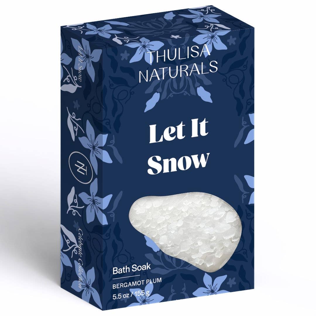 Let It Snow Holiday Bath Salt  in Bergamot + Plum