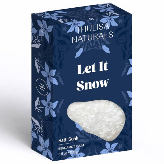 Let It Snow Holiday Bath Salt  in Bergamot + Plum