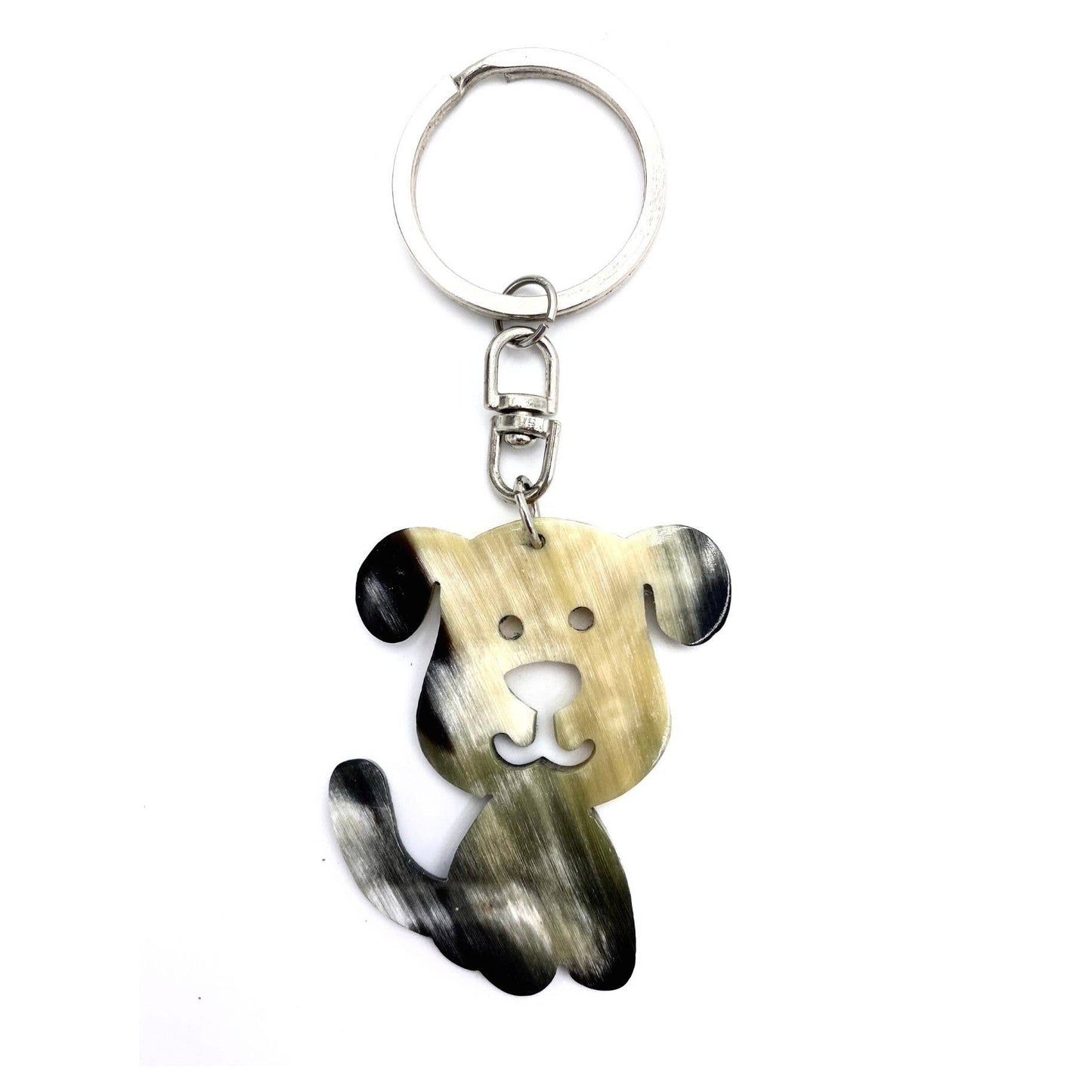 Recycled Horn Dog Keychain