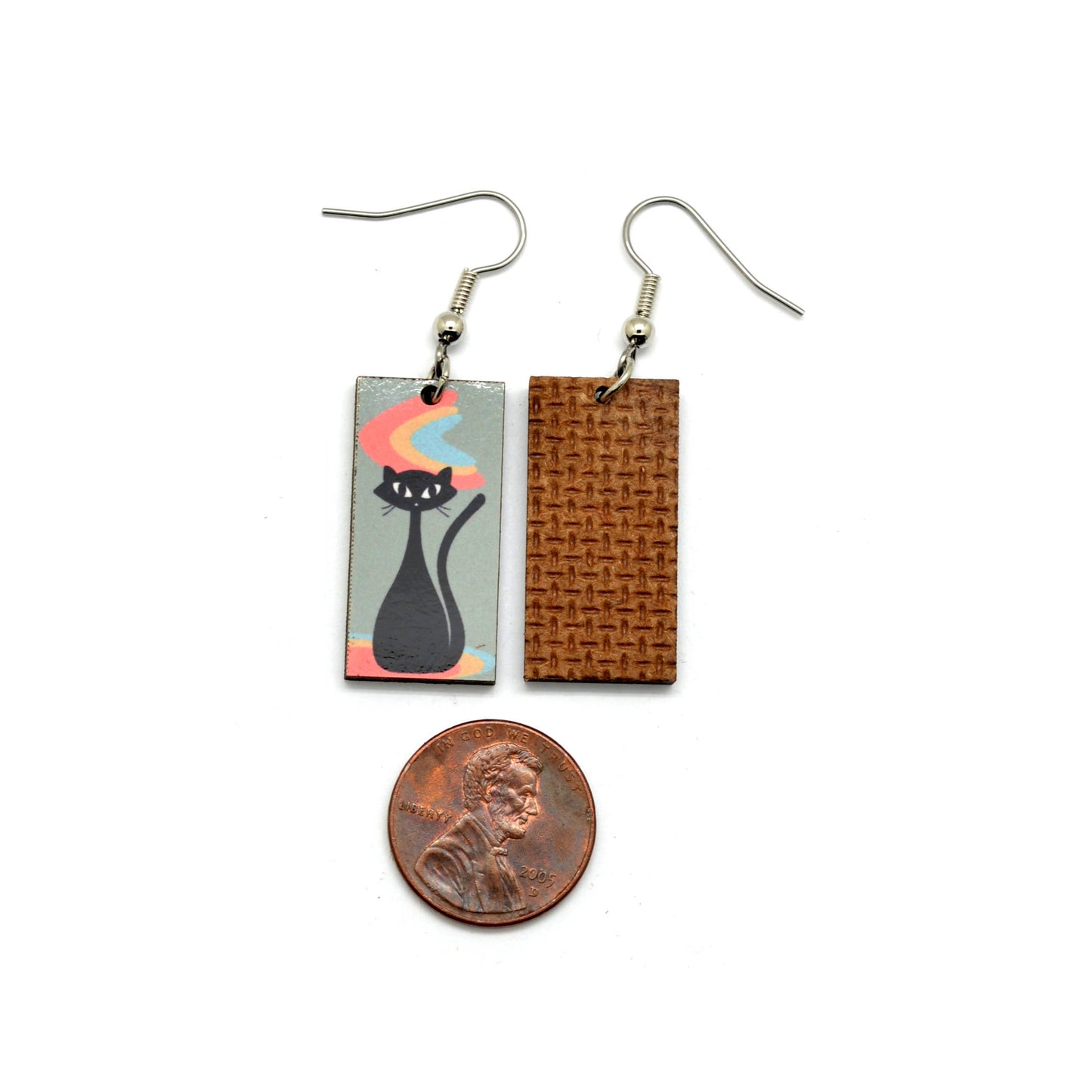 Atomic Cats Mid Century Style Earrings
