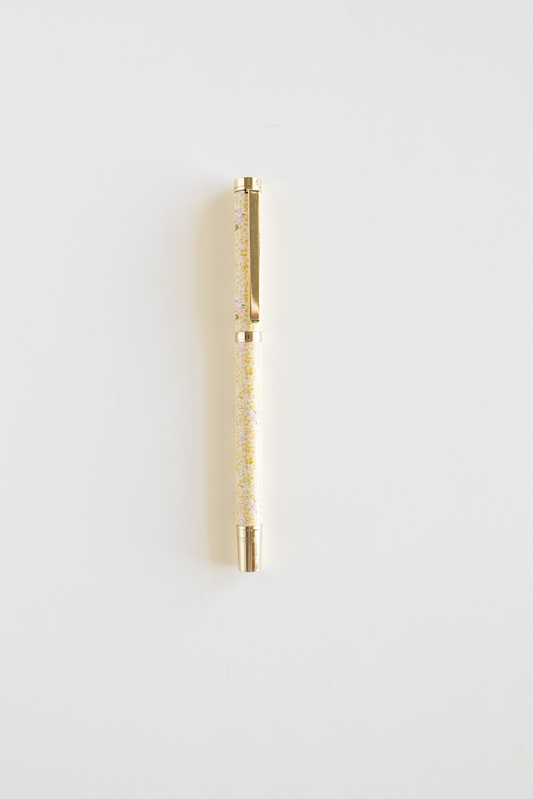 Floral Metal Ballpoint Refillable Pen