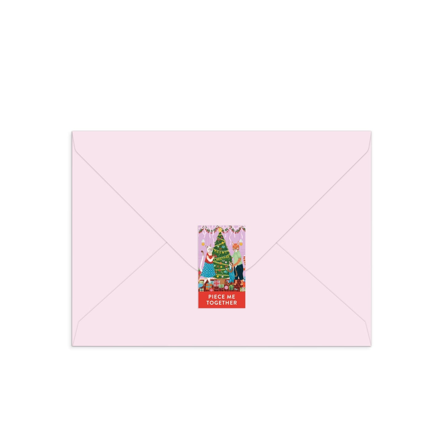 Meowy Christmas Greeting Card Puzzle