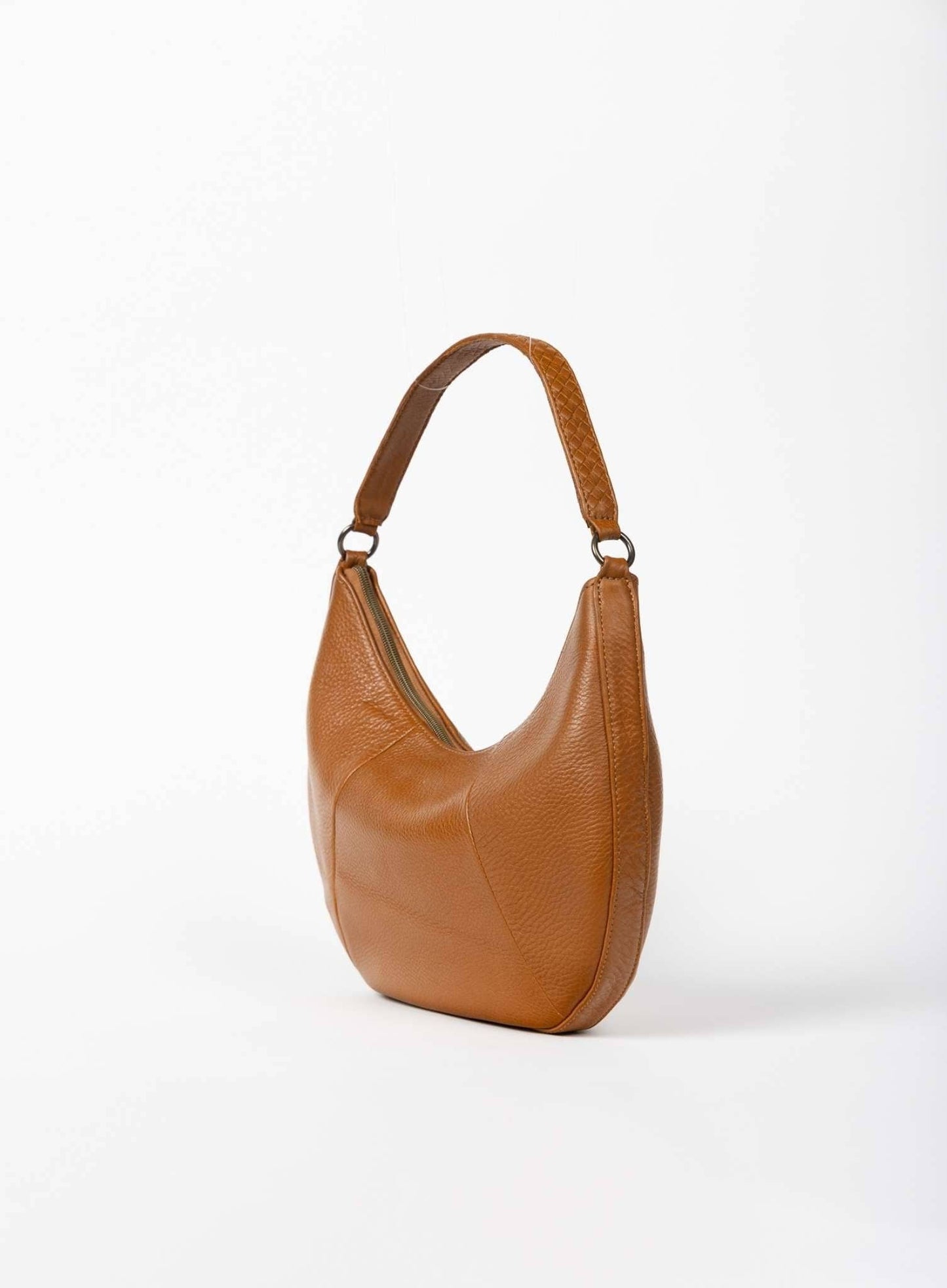 Bone Saddle Leather Shoulder Bag