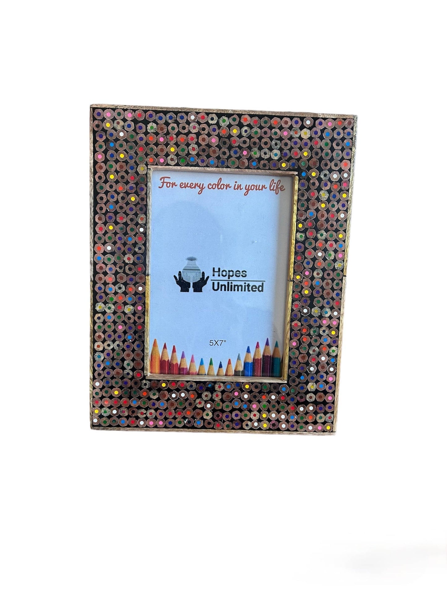 Recycled Pencils Picture Frame: 4 x 6