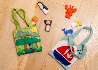 Rainforest Finger Puppet Bag
